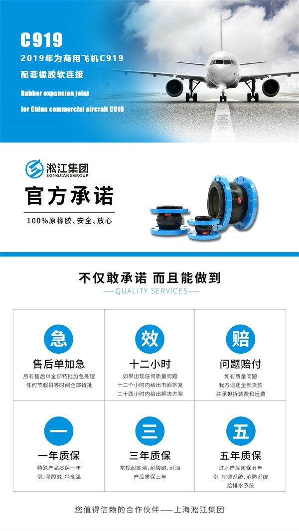 【PTFE】DN100內(nèi)襯四氟橡膠接頭(S30408+NR) 上海淞江集團(tuán)亮相核能產(chǎn)業(yè)展覽會